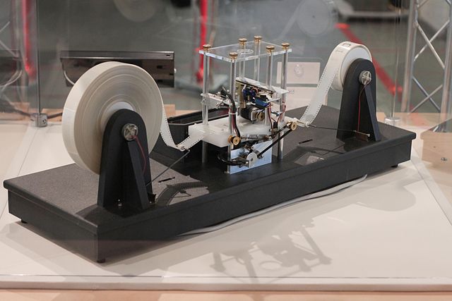 Turing Machine, reconstructed by Mike Davey as seen at Go Ask ALICE at Harvard University